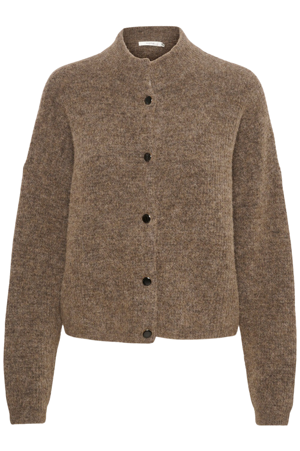 AlphaGZ uldcardigan - Dark sand melange